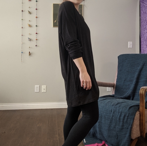 🫐2 for $40 Wilfred Free Comet Dress in Black - Picture 4 of 4